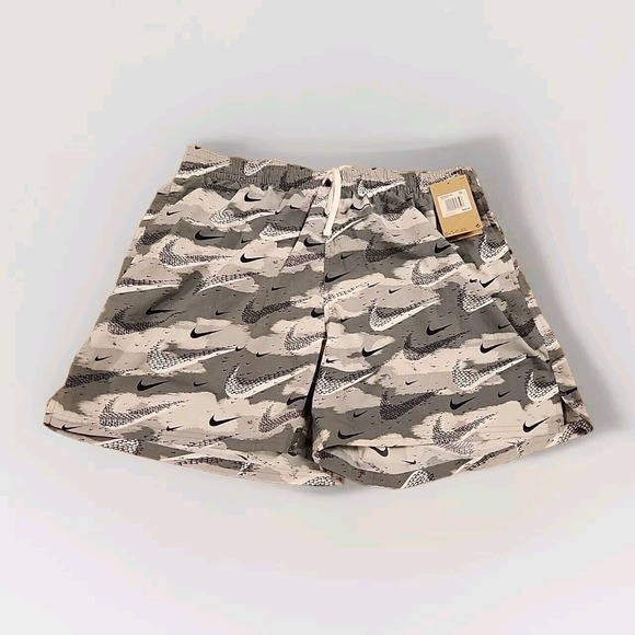 Nike Men's Flock Swim Shorts Volley 5" Camo Gray NESSE509-001 Sz XXL - Picture 1 of 3